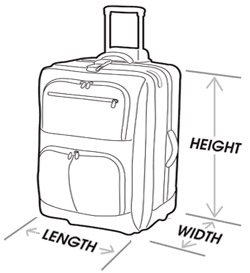 delta checked baggage measurements